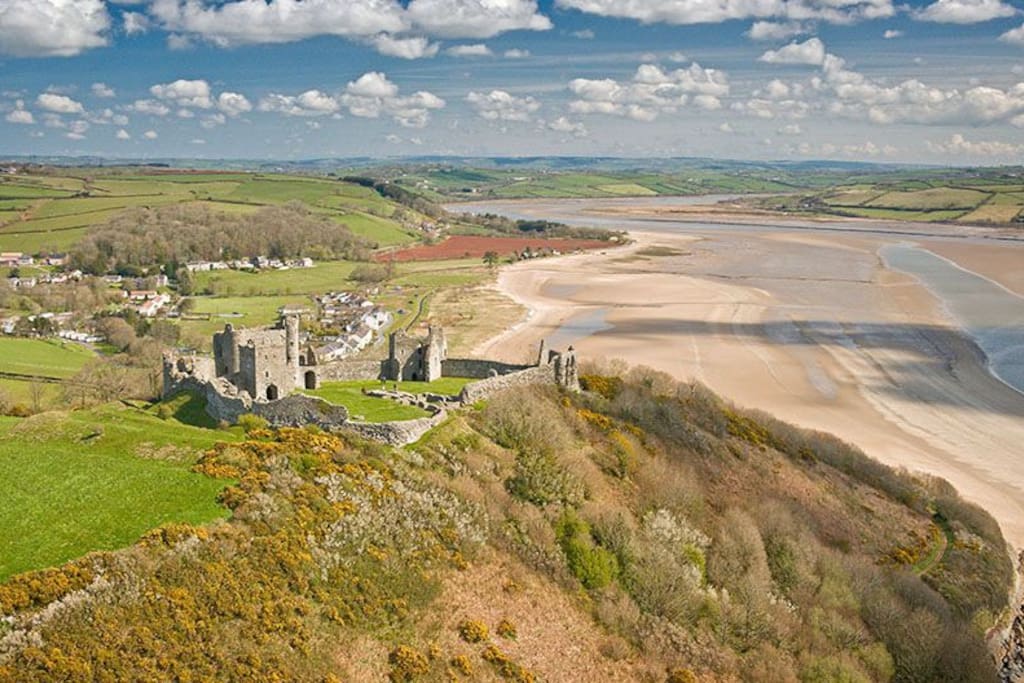Llansteffan castle.
