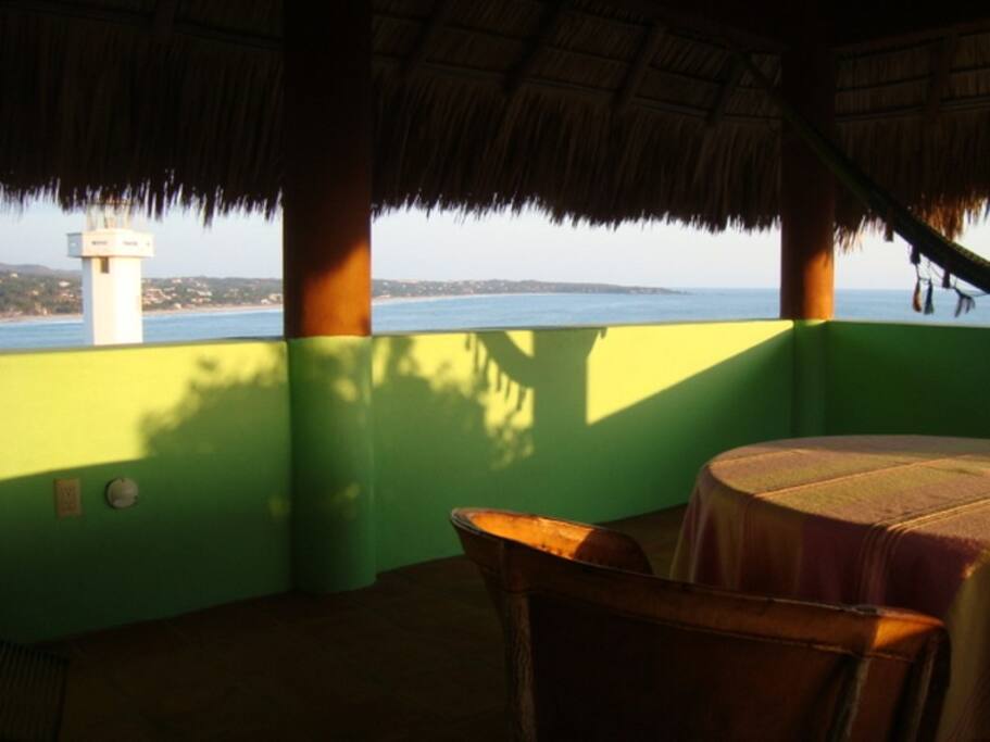 Big palapa with great view
