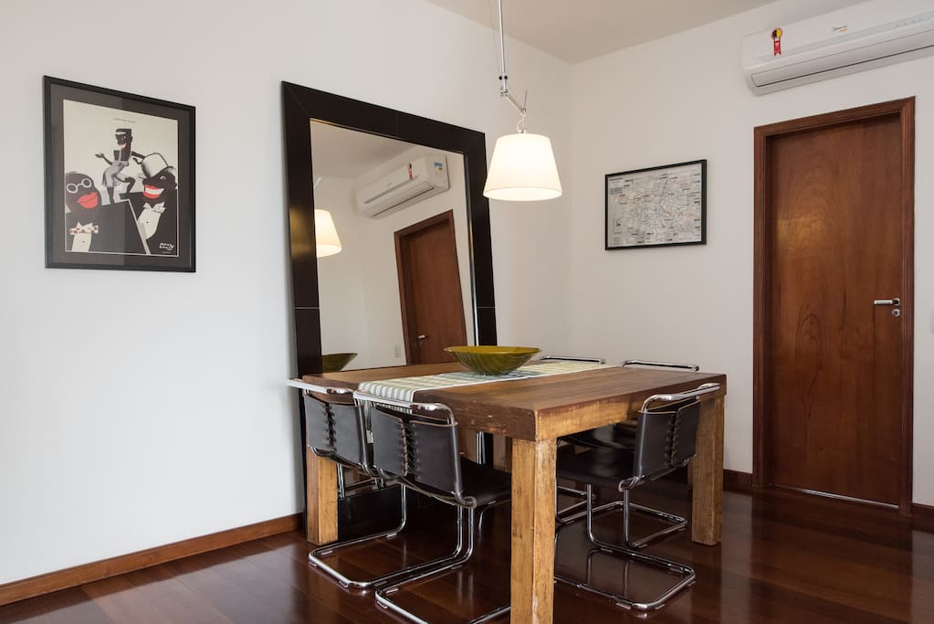 Dining room with air conditioning