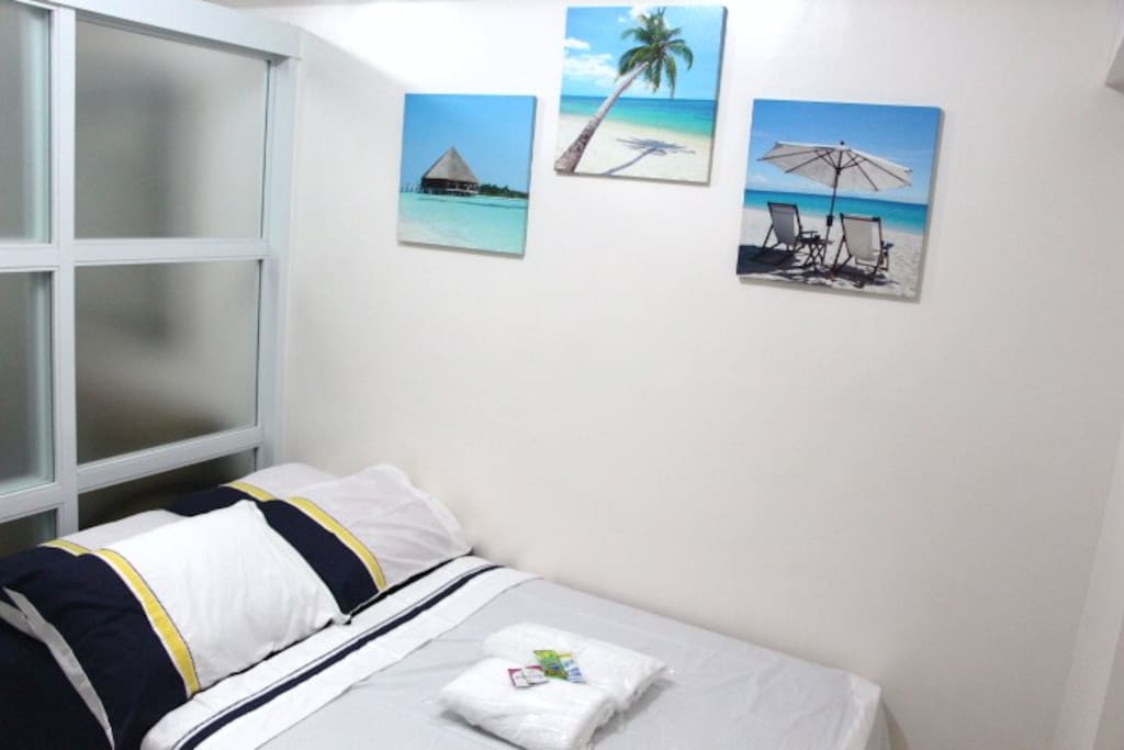 Rest and relax to our airconditioned room. 48x78 bed with pullout bed of 36x78.