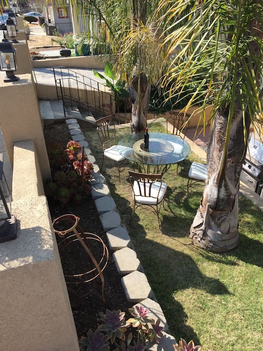 Nice outdoor seating area. Perfect to enjoy your morning tea or even barbecue on a nice summer day.