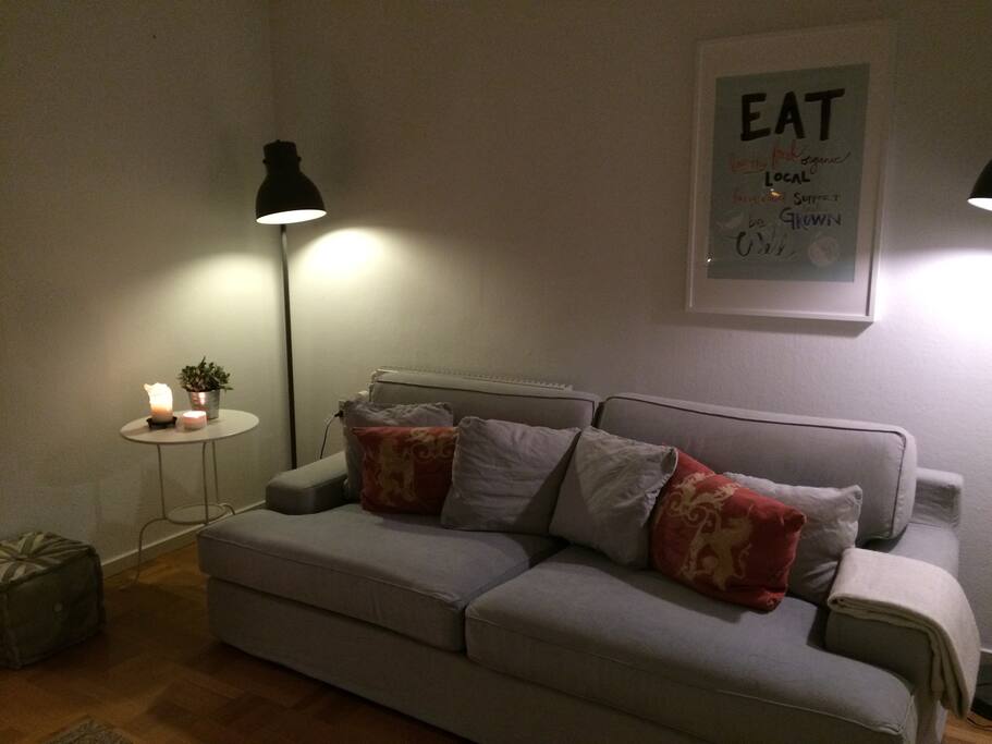 The private living room with a great sofa - can also be used for a bed for a third person.