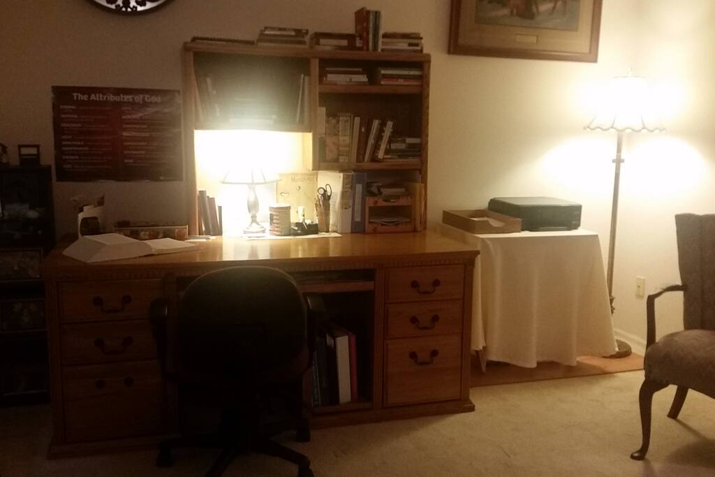 Study in Living Room