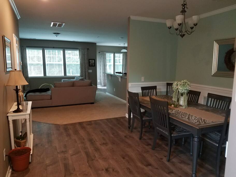Dining and living room
