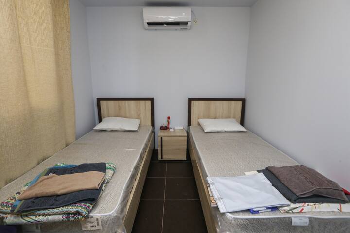 Bed room 3 , two single beds , air conditioner fully equipped