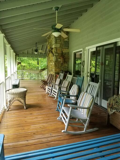 Wraparound porch with Hammock