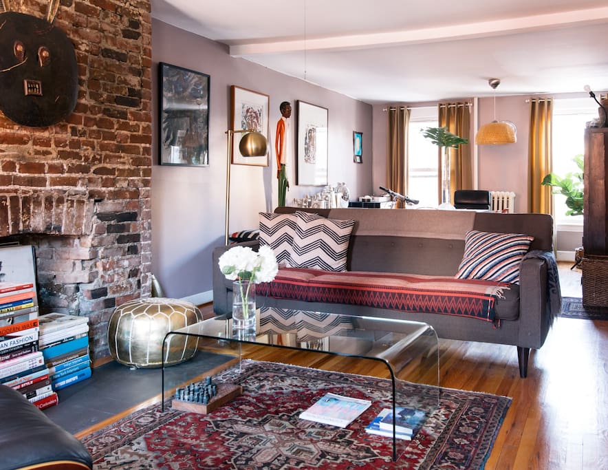Our warm and comfy living room