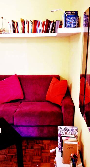 area relax e divano letto