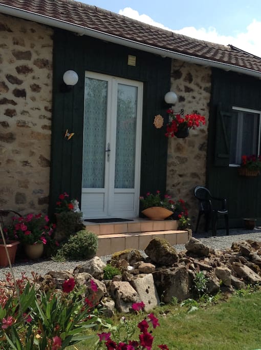 Private entrance into Gite
