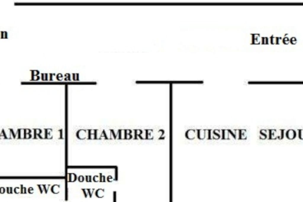 Plan gîte Les Santolines
