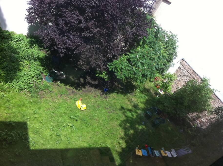 view into the interior garden