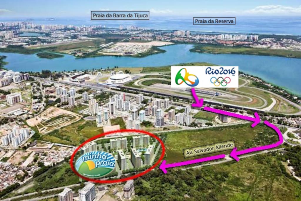 A cozy two bedroom/one bathroom apartment located next door to Barra da Tijuca Olympic Complex. / Ao lado do Parque Olímpico da Barra da Tijuca