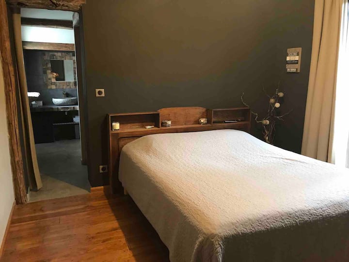 Apartman „Pierre”: 160/200 krevet i garderoba, tuš, 2 umivaonika i WC školjka