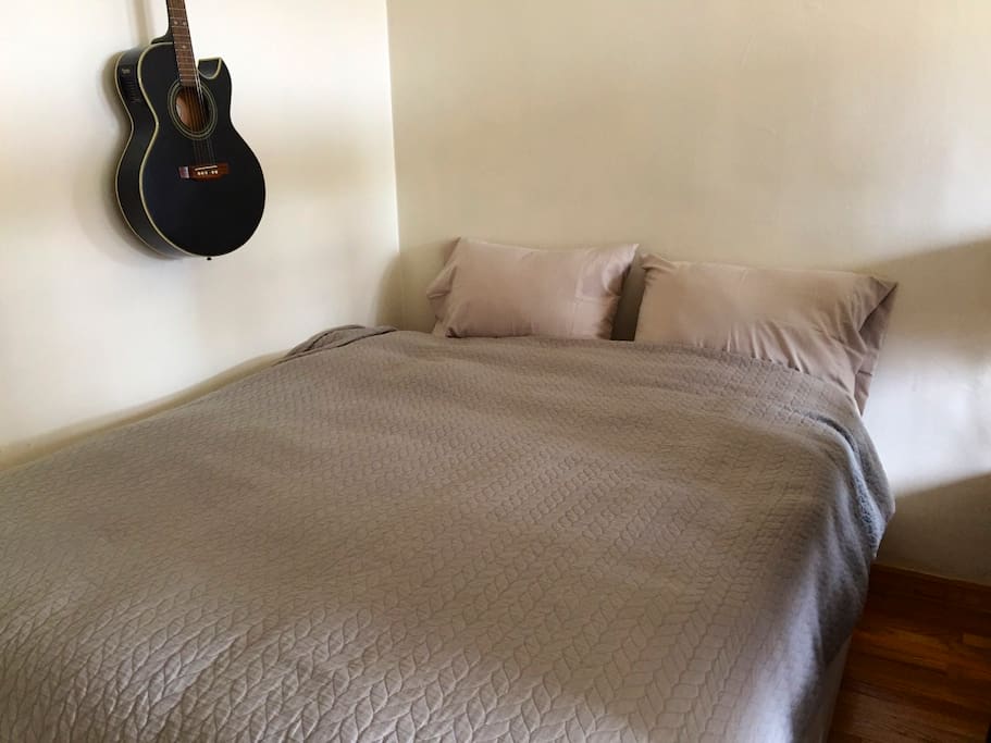 Queen sized bed