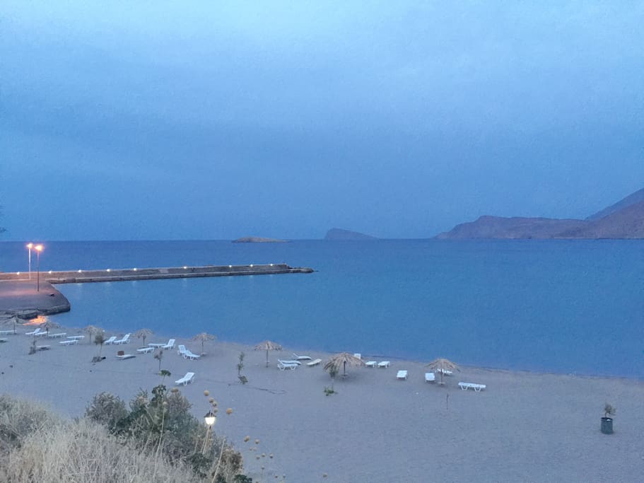 Pachia Ammos beach (across the road)