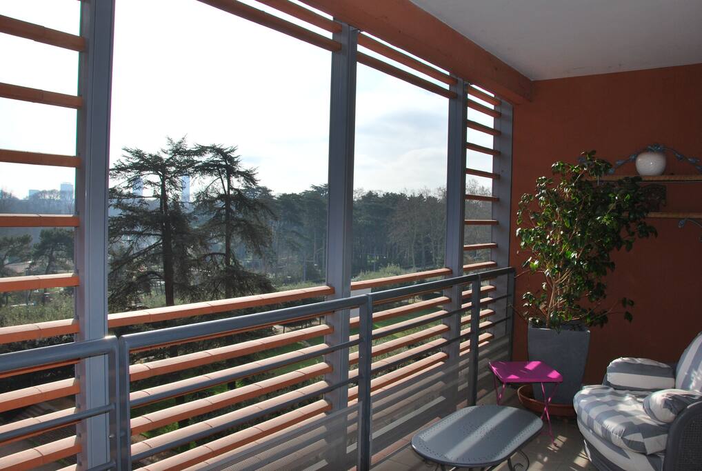 Balcon Vue parc de la Tête d'Or