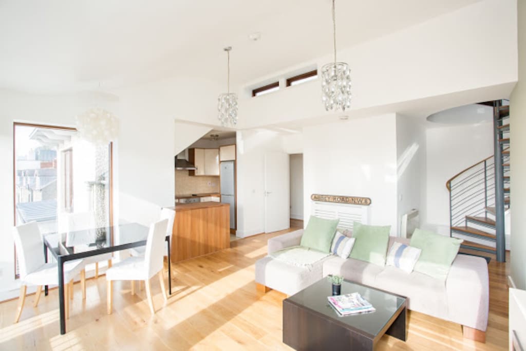 Open plan living area