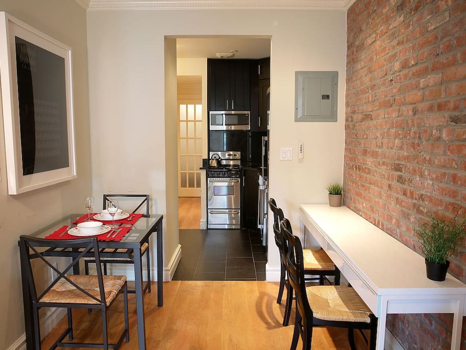 Dining table for 2 and work space