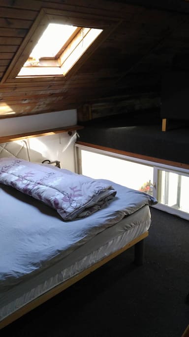 Two skylights upstairs to let in light and fresh air