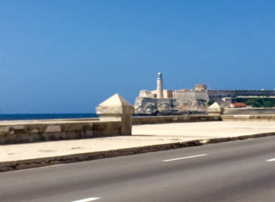 House is located just blocks away from El Malecon! Take a nice walk down historic bay side Havana.