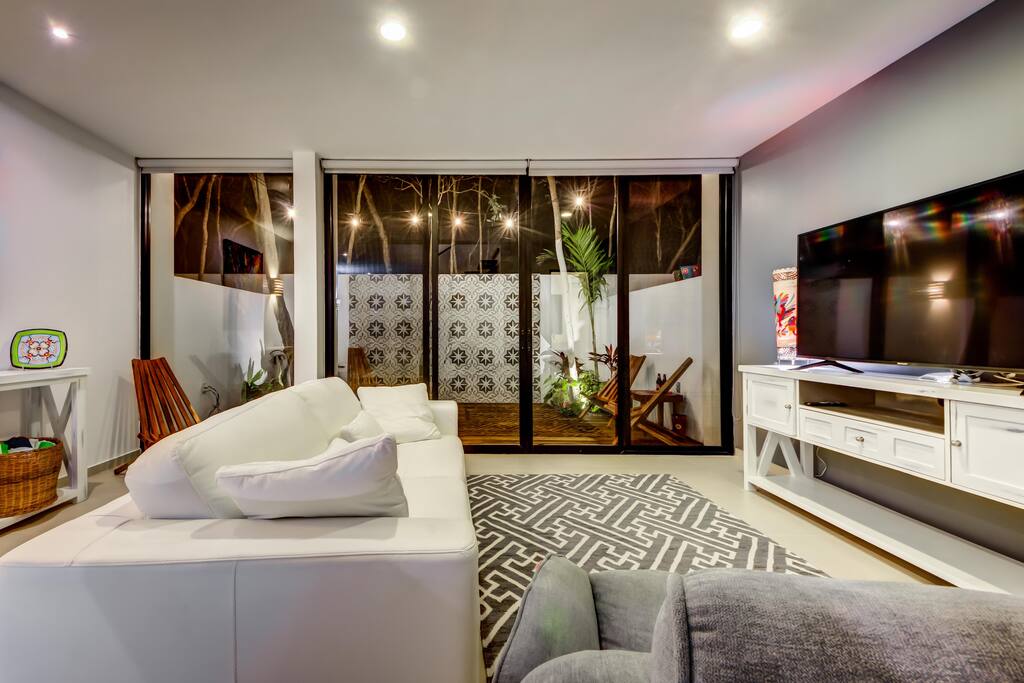 Comfortable spaces inside lead to welcoming spaces outside
