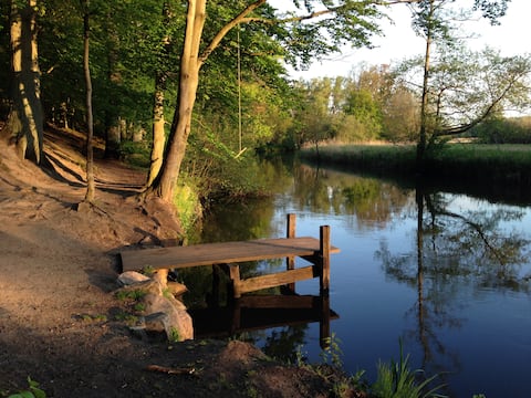Everything by the river in the middle of Lüneburg