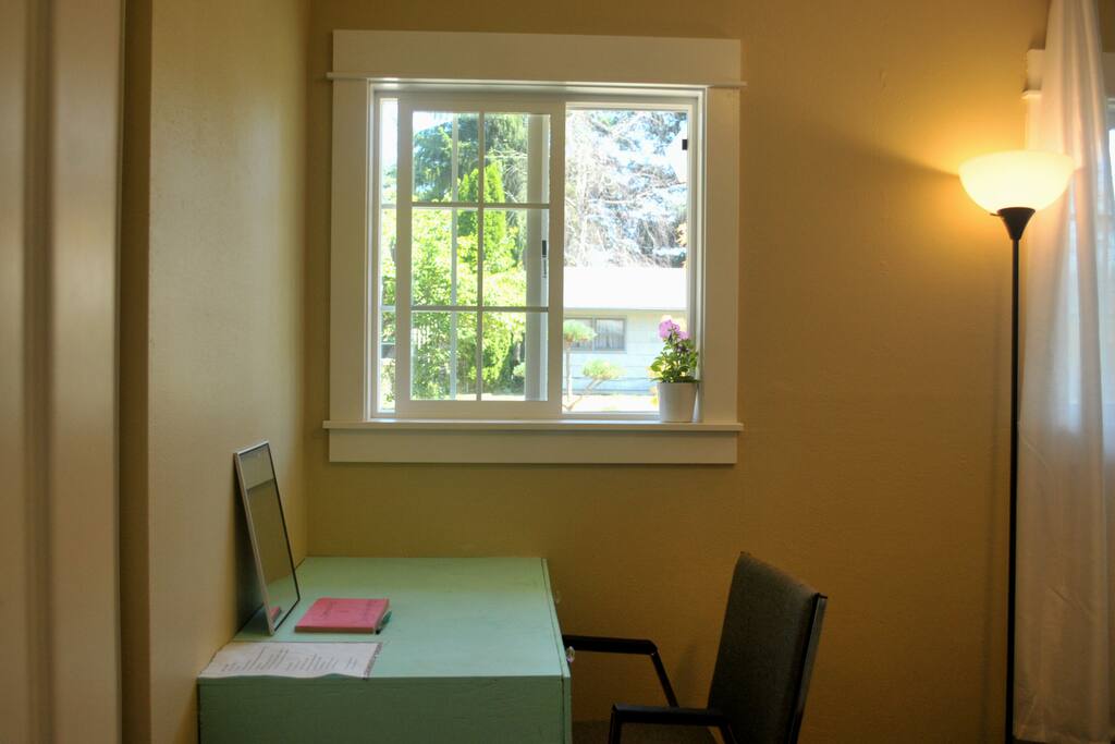 cute desk and windows