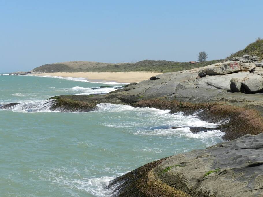 Praia de frente da casa