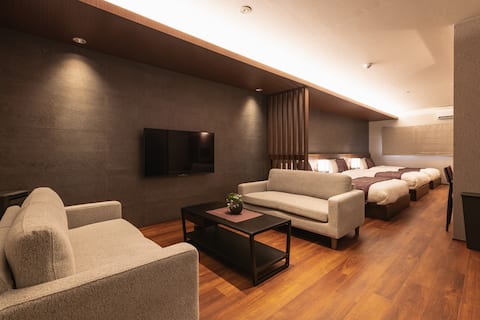 A【45㎡】4 min from Beppu station | 3 double beds