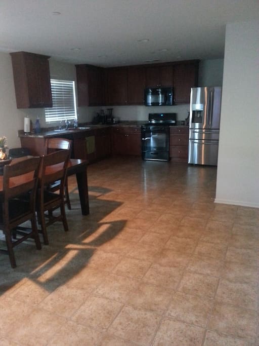 dining room and kitchen
