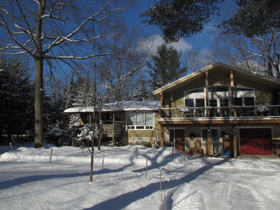 Rental space is on the left and is part of our home. Private with separate entrance