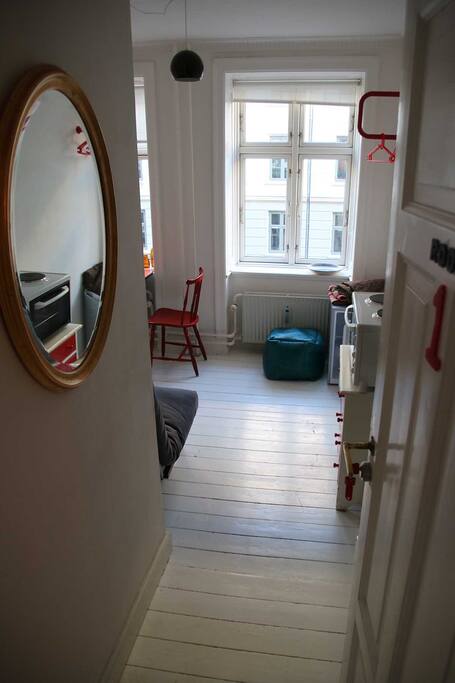 It's an L shaped room.