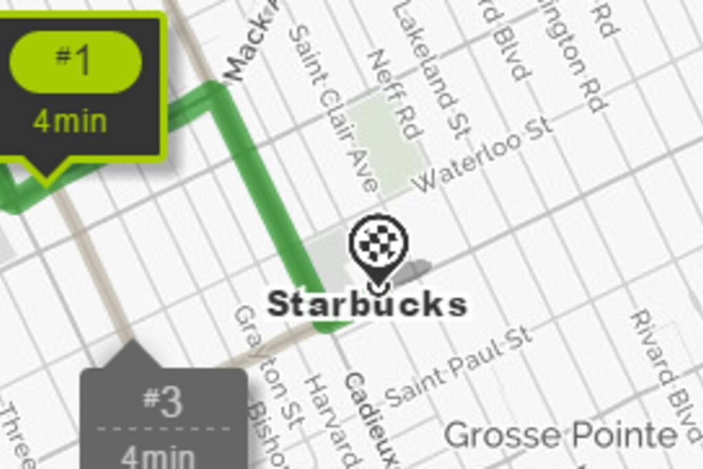Yes!!!!! You can drive to Starbucks within 5 minutes. You can also use the house bike and get there casually in less than 15 minutes.