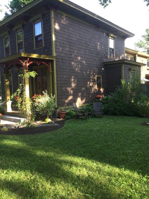 Morning shady area for guests and their cuppa