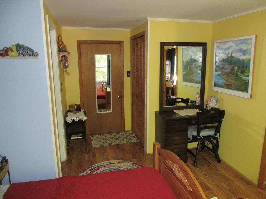Private bedroom in the house.