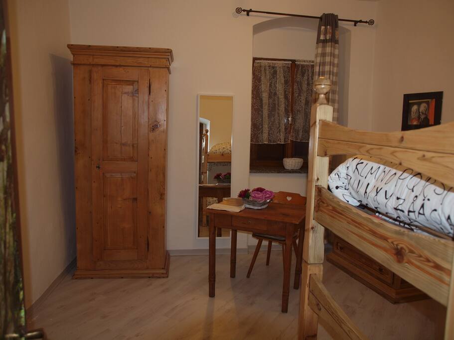 Camera con letto a castello