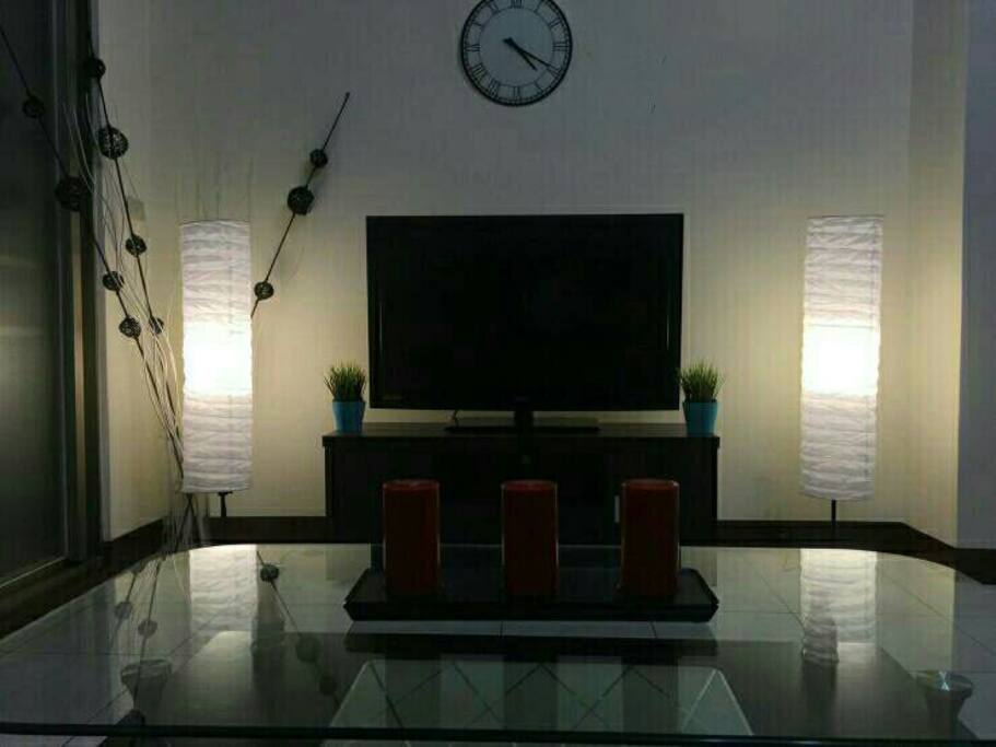 Living room view from the sofa