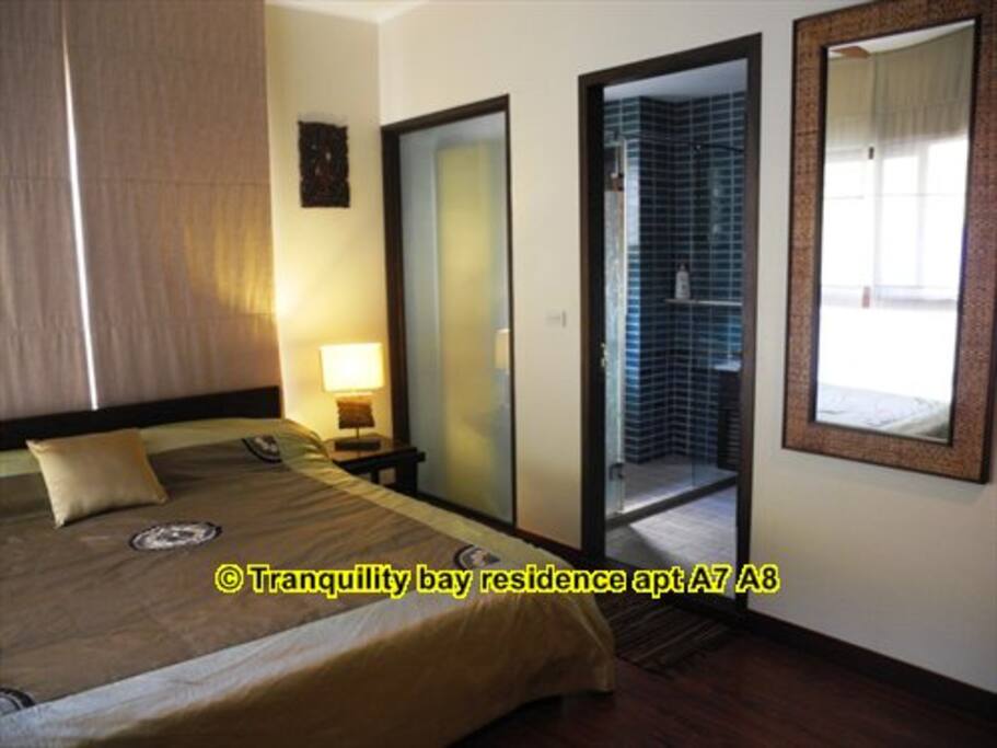 Master bedroom with ensuite bathroom