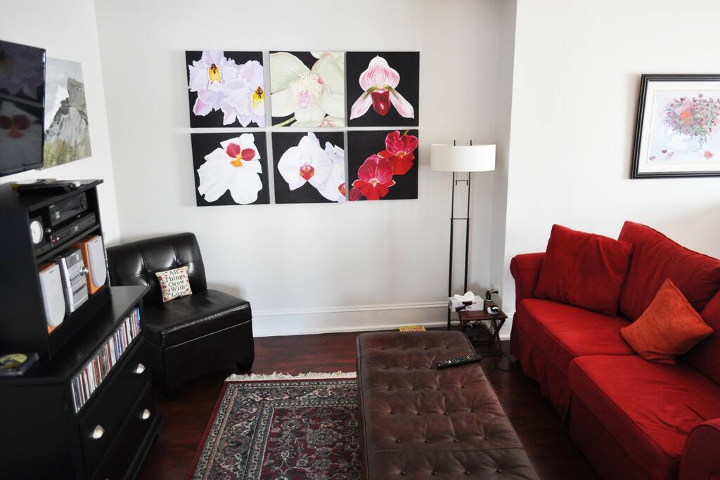 Living room available for use.