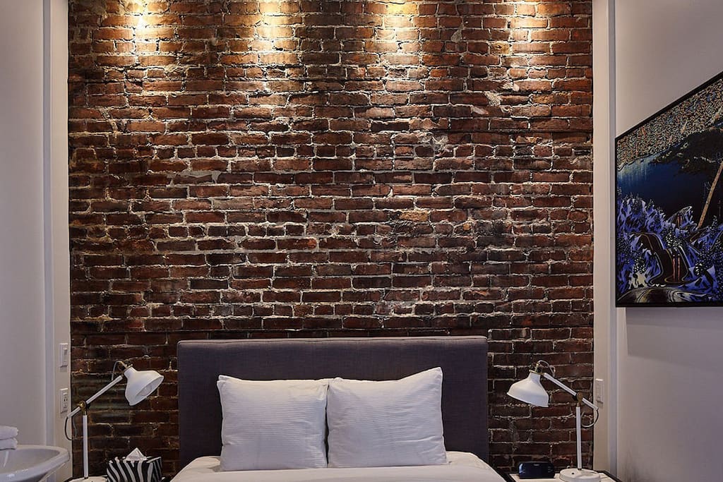 Exposed 18th century brick