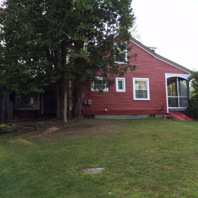 East side of the house