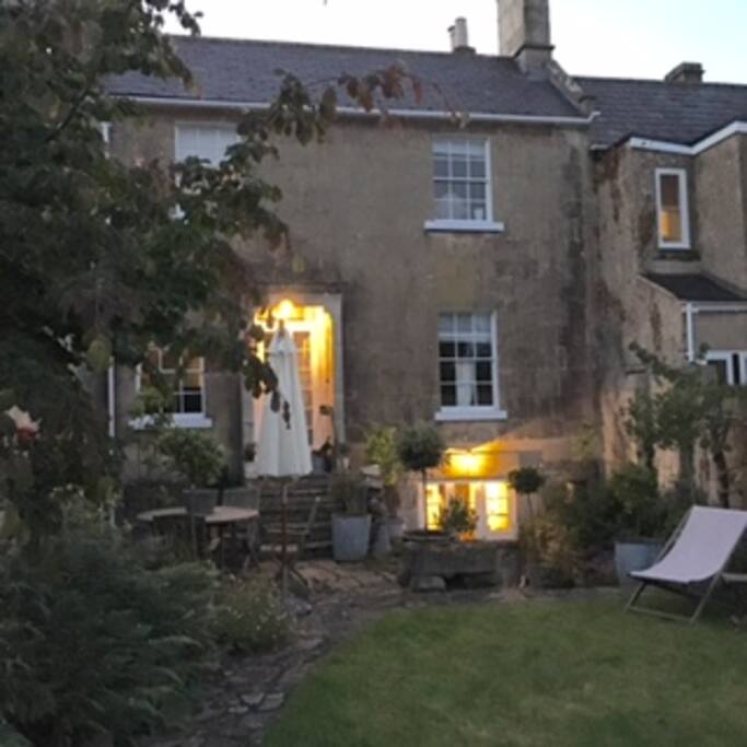rear of the house
