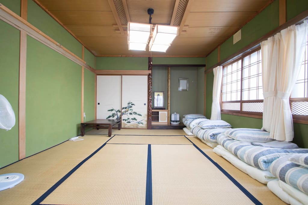 Bed Room sleep with futon on tatami mat, for your private use