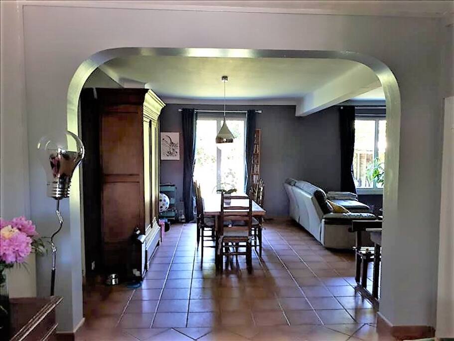 Séjour et salon de 45 m2