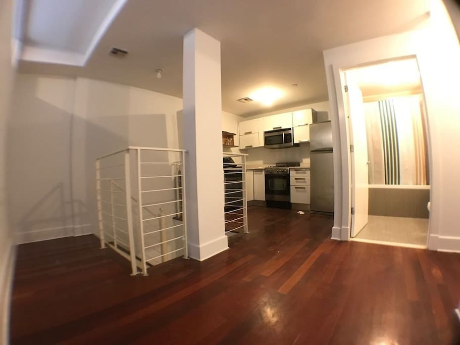 Upstairs, view from room