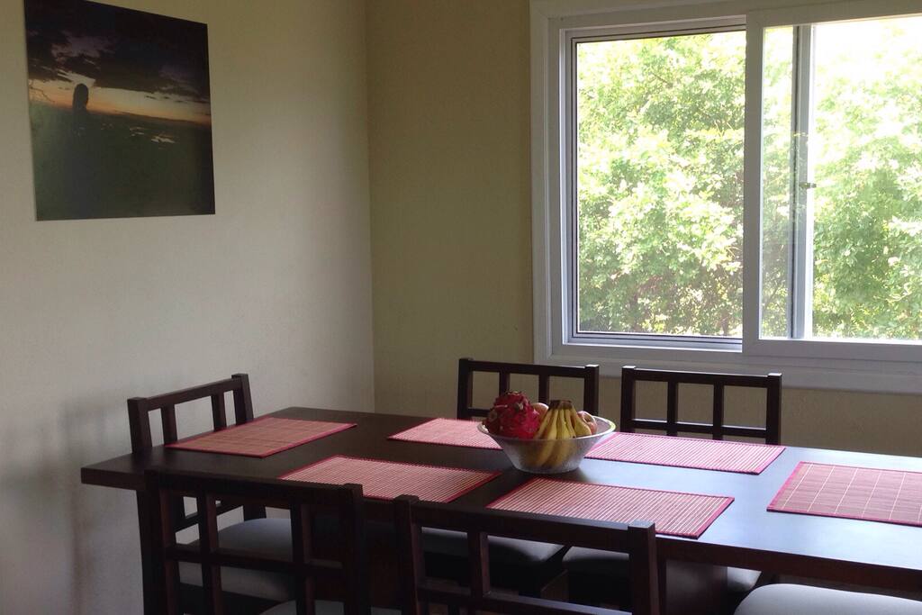 Dining area on second floor