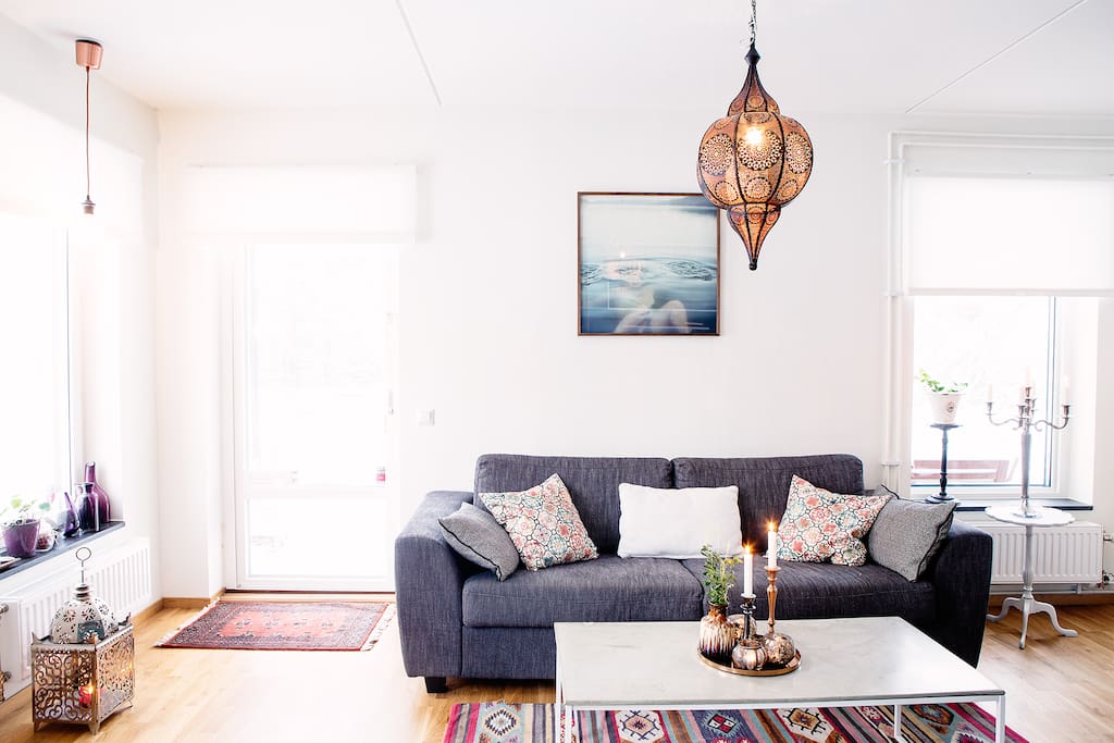Open plan living area.