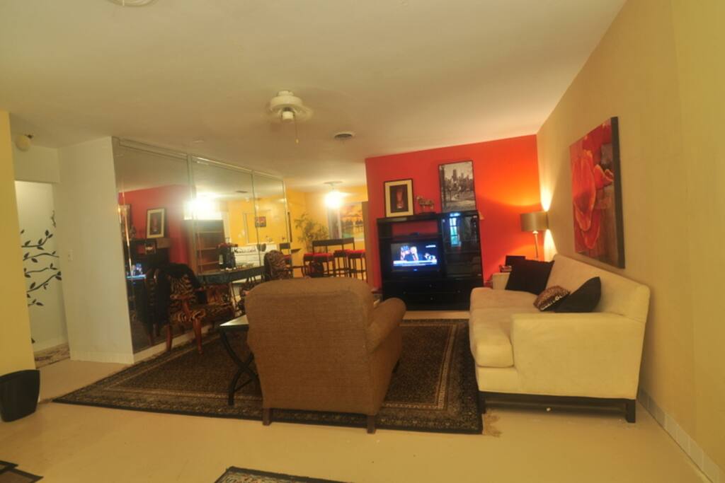 spacious living area