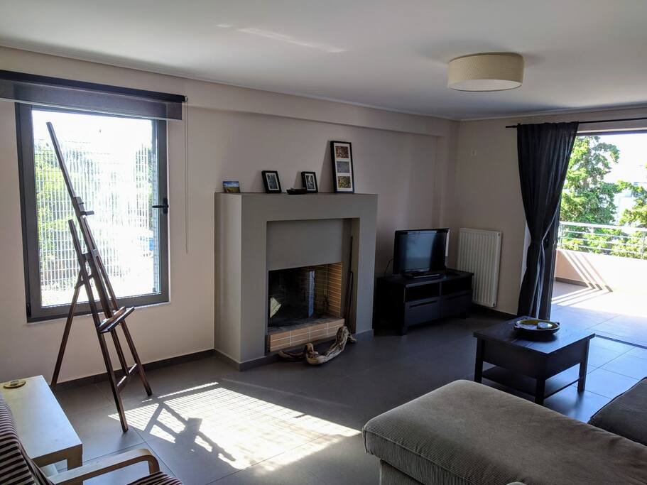 the fireplace in living-room