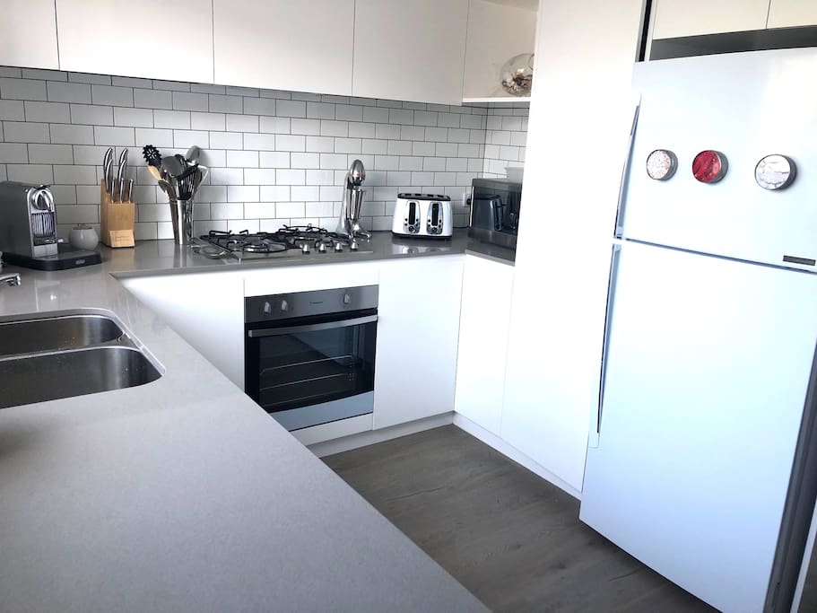 Brand new kitchen with European appliances